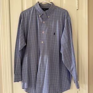 Ralph Lauren Blue/Yellow Checkered Button-Down Shirt